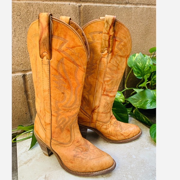 Vintage Shoes - Vintage 70’s Miss Capezio Cowboy Boots Size 7
